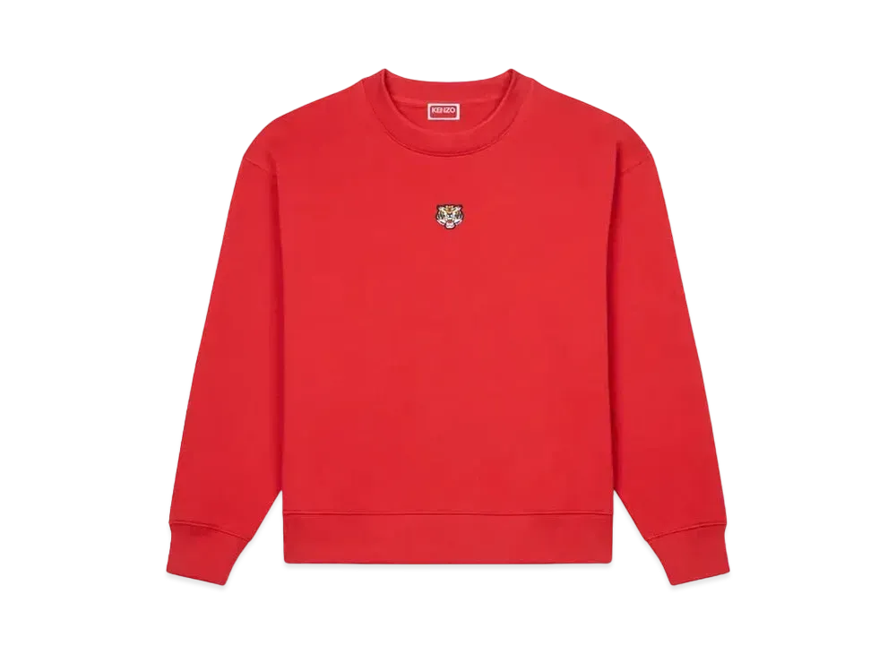 KENZO 'LUCKY TIGER' Classic Embroidery Sweat "Cherry"