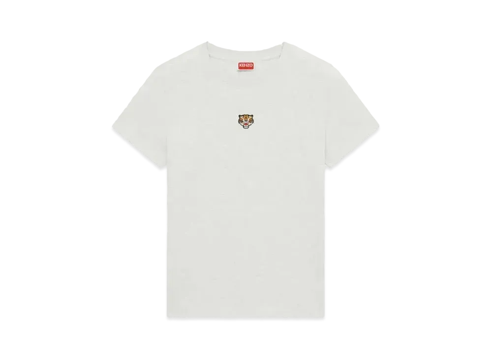 KENZO 'LUCKY TIGER' Embroidered Classic T-shirt "Pale Grey"