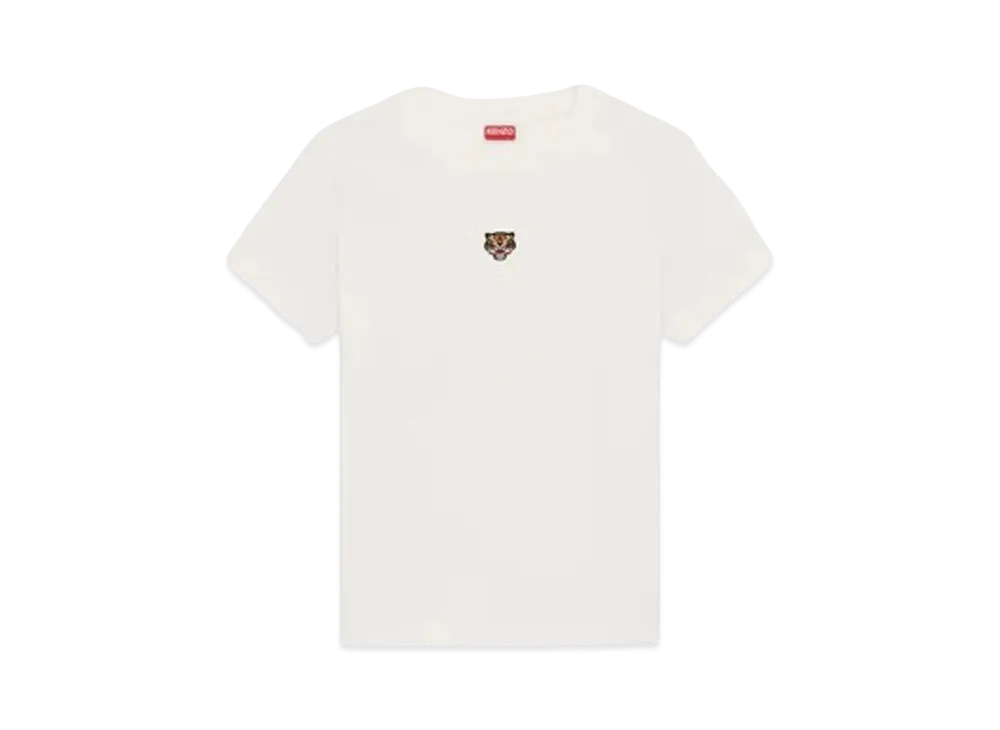 KENZO 'LUCKY TIGER' Embroidered Classic T-shirt "Off White"