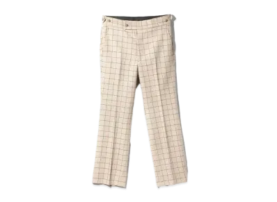 Needles Side Tab Trouser Plaid Twill "Beige"
