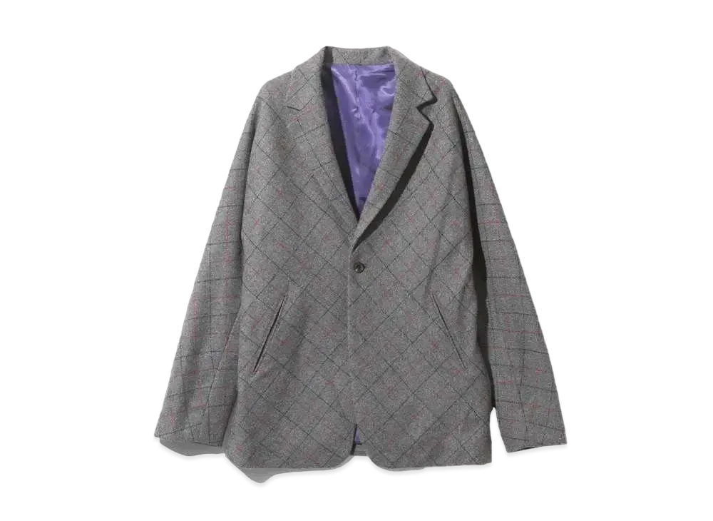 Needles Miles Jacket Plaid Twill "Gray"