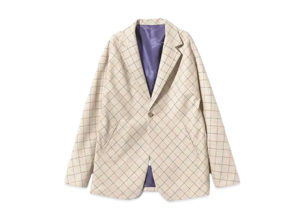 Needles Miles Jacket Plaid Twill "Beige"