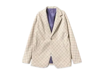 Needles Miles Jacket Plaid Twill "Beige"