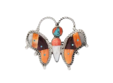 Needles Papillon Broach Mosaic Inlay "Orange"