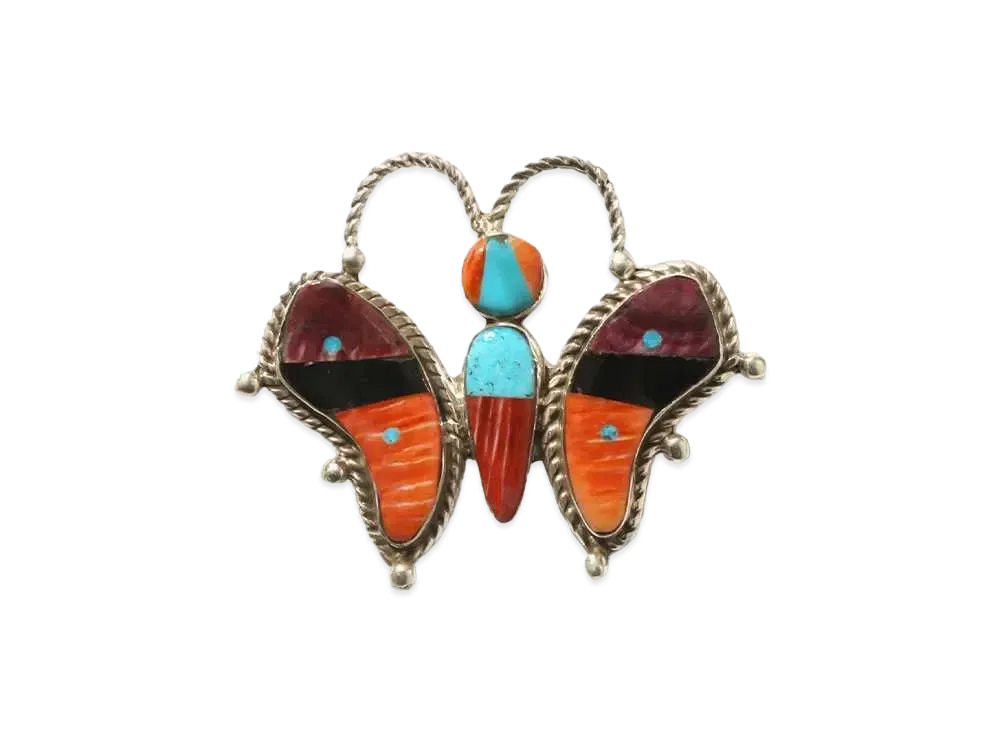 Needles Papillon Broach Mosaic Inlay "Brown"