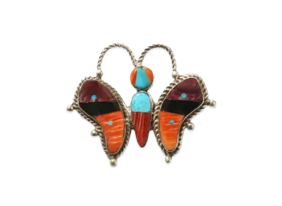 Needles Papillon Broach Mosaic Inlay "Brown"