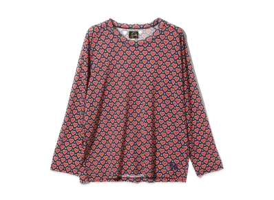 Needles L/S U Neck Tee Poly Mesh "Red"