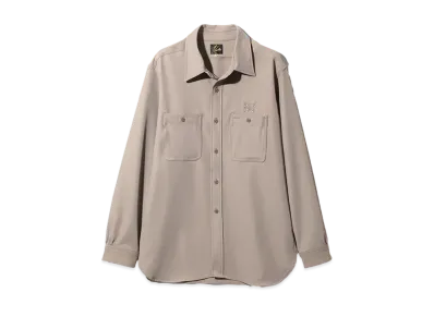 Needles Work Shirt PE/R/PU Cavalry Twill "Beige"