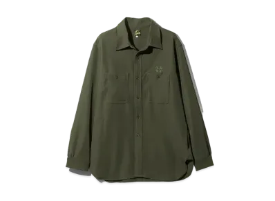 Needles Work Shirt PE/R/PU Cavalry Twill "Green"