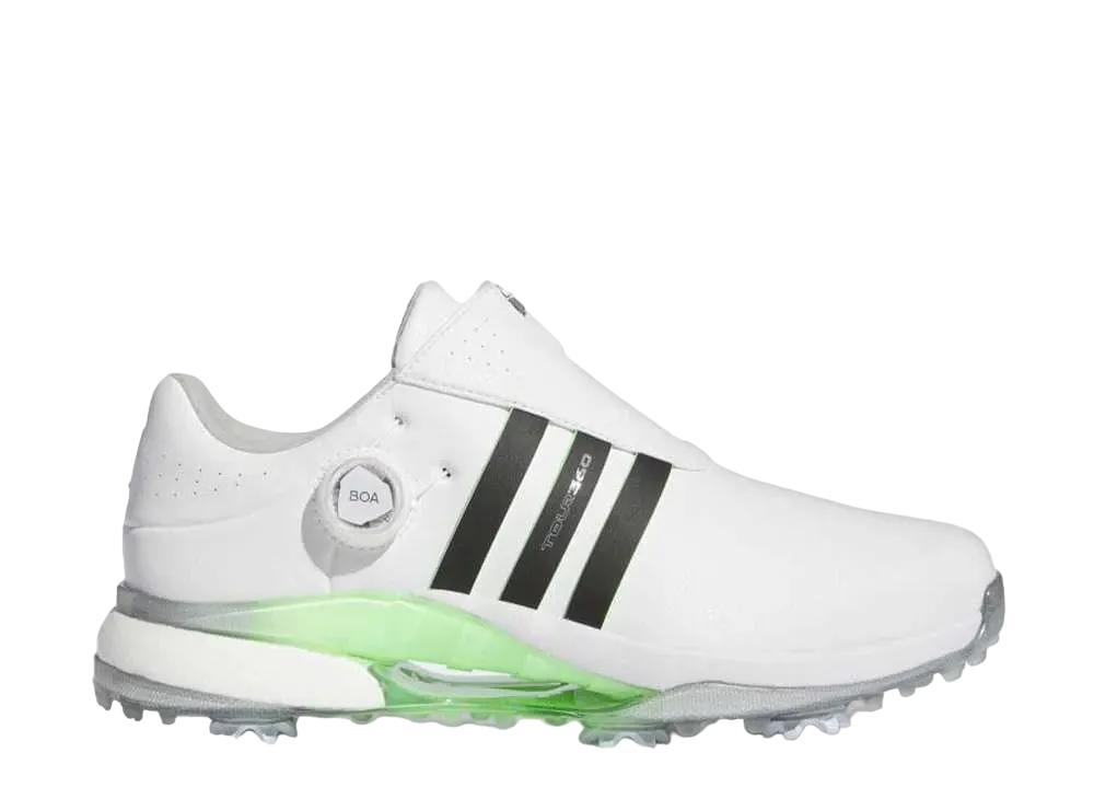 アディダス ツアー360 24 ボア (エクストラワイド) "フットウェアホワイト/コアブラック/グリーンスパーク"