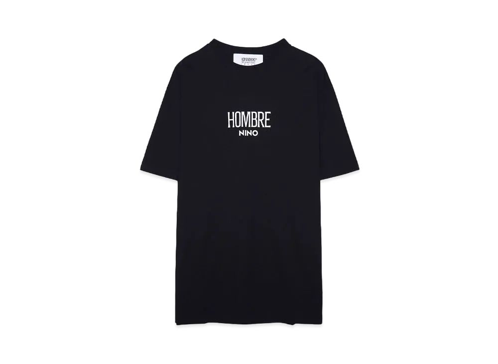 HOMBRE Nino S/S PRINT TEE (LOGO) "BLACK"