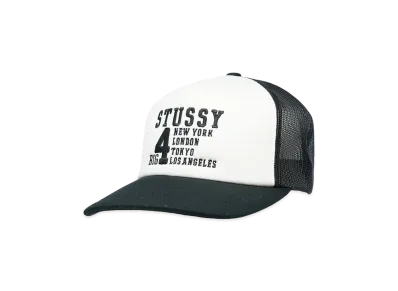 Stussy Big4 Trucker Cap "Black"
