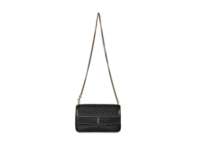 Saint Laurent Victoire Chain Bag In Quilted Lambskin "Black"