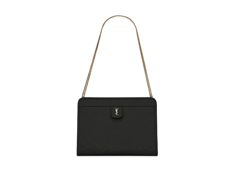 Saint Laurent Victoire Baby Clutch In Leather "Black"