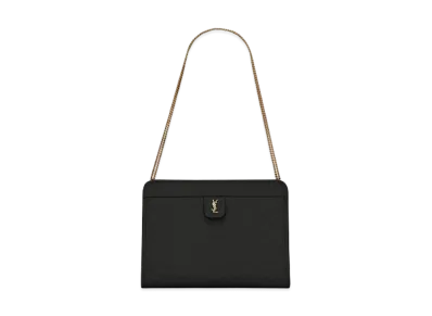 Saint Laurent Victoire Baby Clutch In Leather "Black"