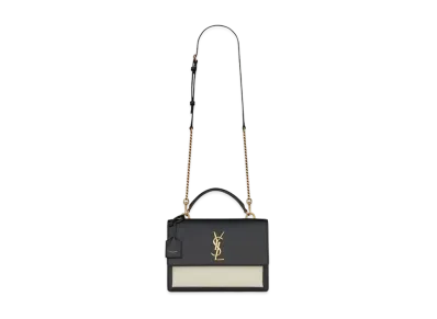 Saint Laurent Sunset Medium In Smooth Leather "Black"