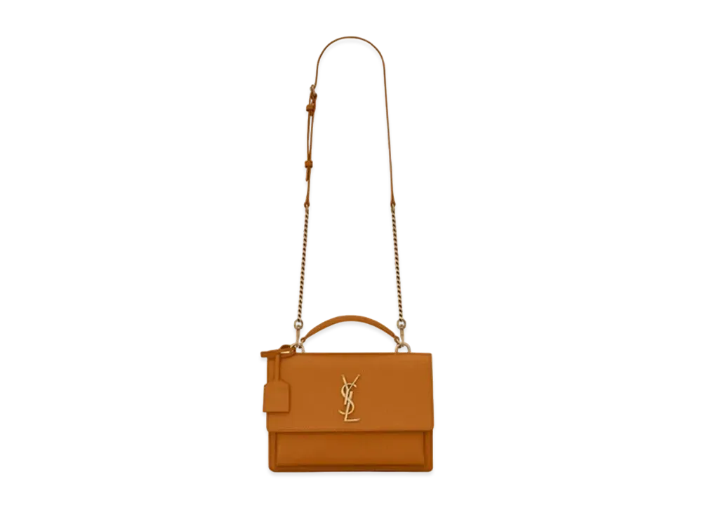 Saint Laurent Sunset Medium In Smooth Leather "Cork"