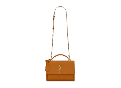 Saint Laurent Sunset Medium In Smooth Leather "Cork"