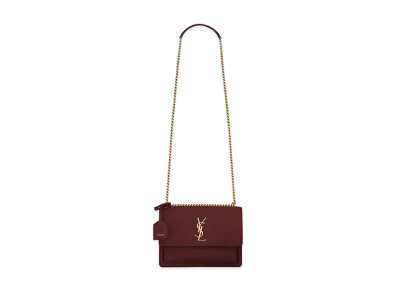Saint Laurent Sunset Medium In Smooth Leather "Rouge Legion"