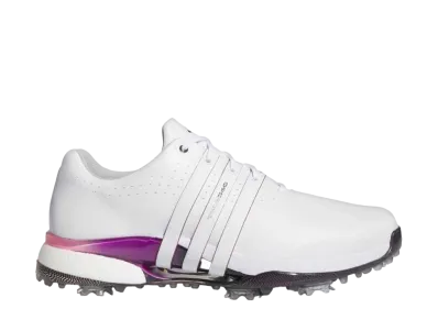 adidas Tour360 24 "Footwear White/Shadow Fig/Aurora Black"
