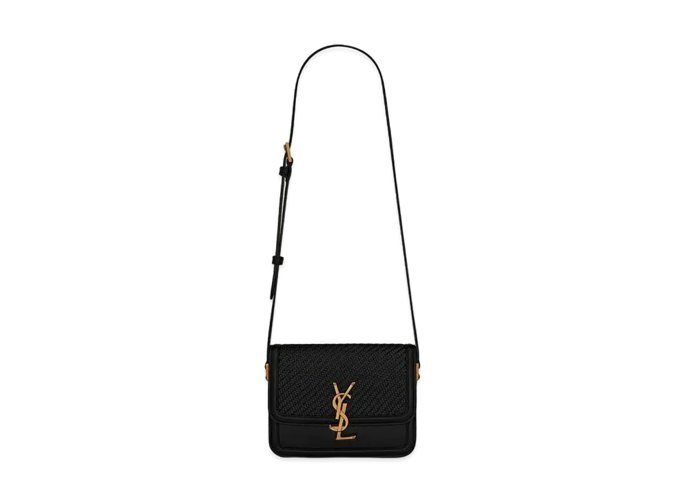Saint Laurent Solferino Small Satchel In Smooth Leather "Black"