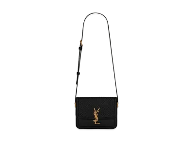 Saint Laurent Solferino Small Satchel In Smooth Leather "Black"