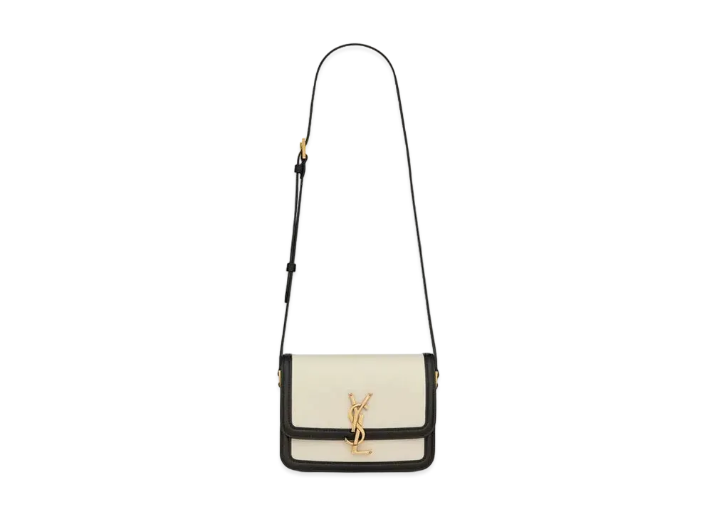 Saint Laurent Solferino Small Satchel In Box Saint Laurent Leather "Vintage White"