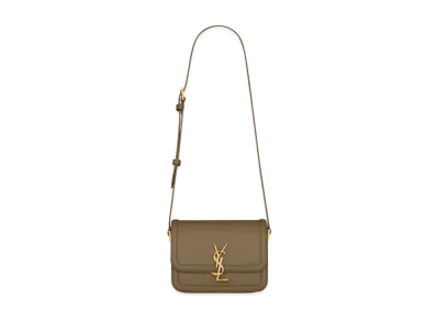 Saint Laurent Solferino Small Satchel In Box Saint Laurent Leather "Khaki Green"