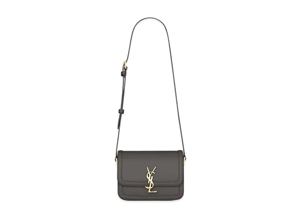 Saint Laurent Solferino Small Satchel In Box Saint Laurent Leather "Storm"