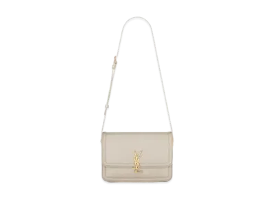 Saint Laurent Solferino Medium Satchel In Box Saint Laurent Leather "Vintage White"
