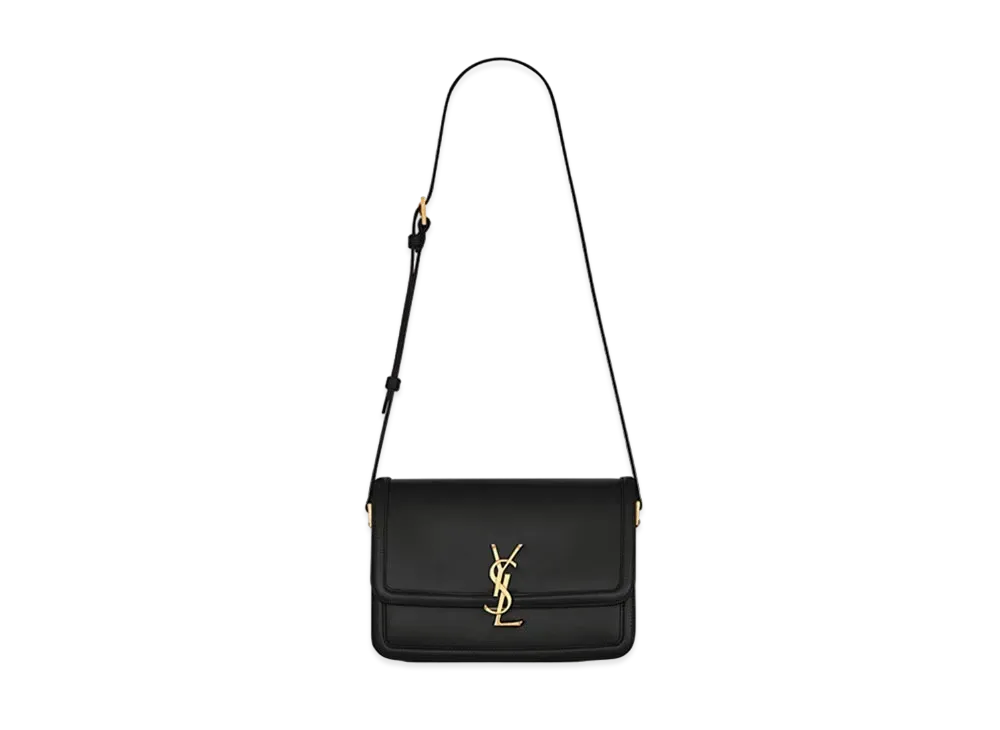 Saint Laurent Solferino Medium Satchel In Box Saint Laurent Leather "Dark Green"