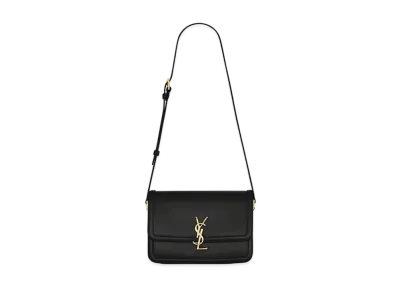 Saint Laurent Solferino Medium Satchel In Box Saint Laurent Leather "Dark Green"