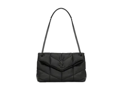 Saint Laurent Puffer Small Bag In Quilted Lambskin "Black"