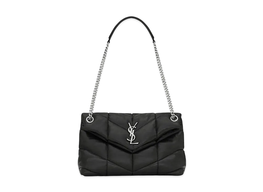 Saint Laurent Puffer Small Bag In Quilted Lambskin "Black"