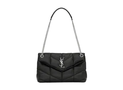 Saint Laurent Puffer Small Bag In Quilted Lambskin "Black"