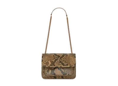 Saint Laurent Niki Baby In Python "Ochre"