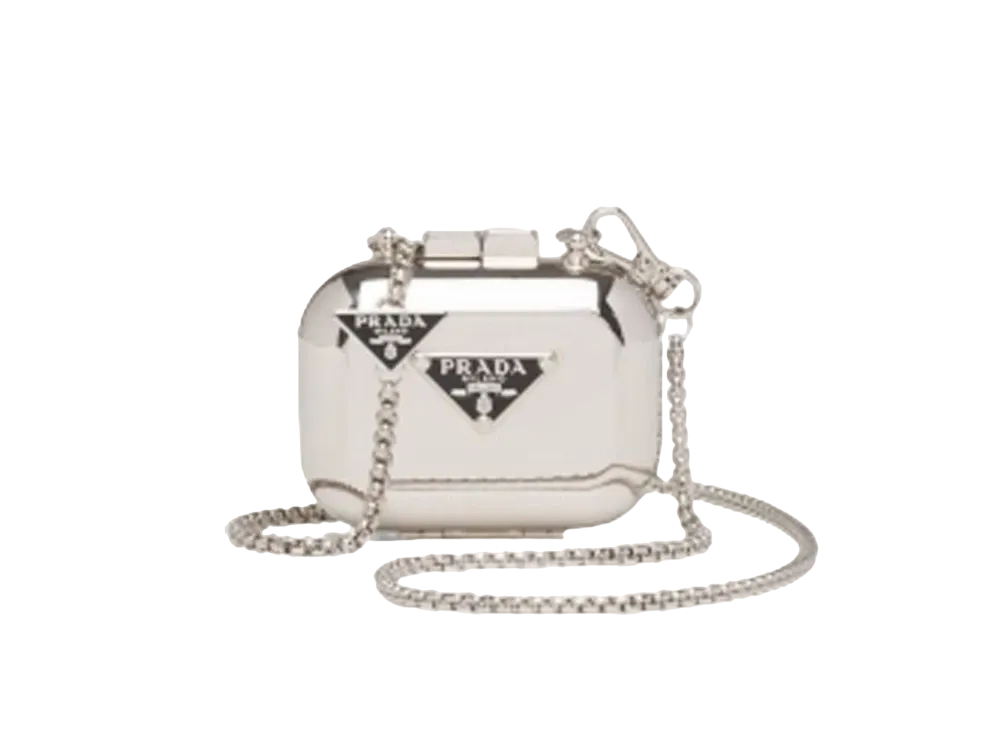 PRADA Metal Vanity Case For Airpods Pro "Steel/Black"