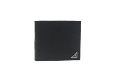 PRADA Saffiano Leather Wallet "Black"