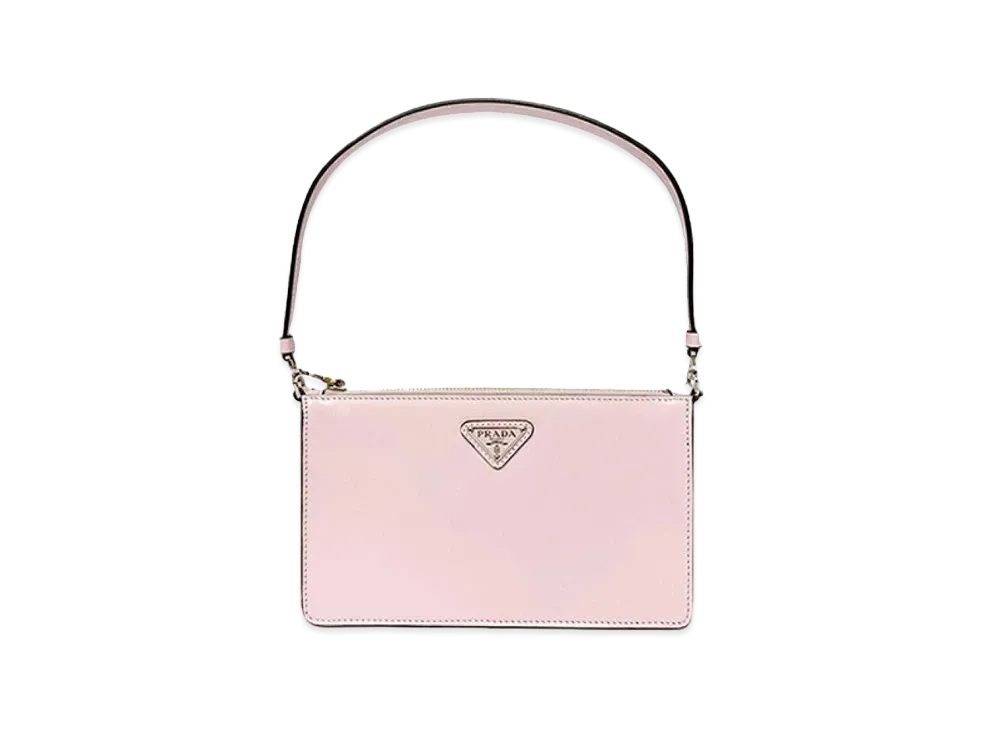 PRADA Brushed Leather Mini Bag "Alabaster"