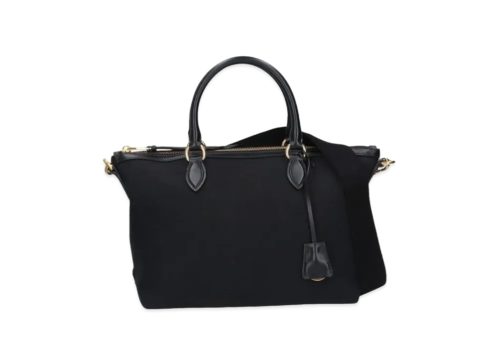 PRADA 2WAY Handbag With Strap Glace Calf "Black"