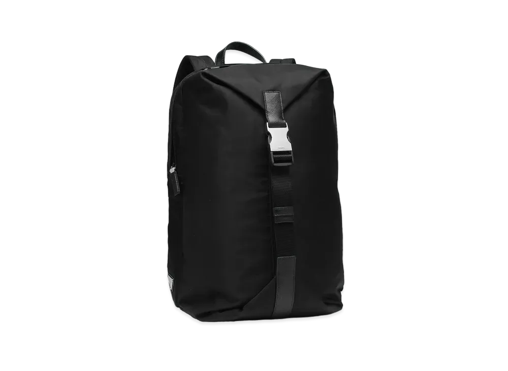 PRADA Re Nylon Triangle Logo Backpack "Black"