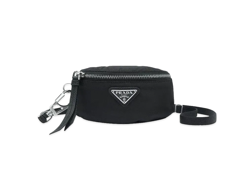 PRADA Nylon Strap Mini Pouch "Black"