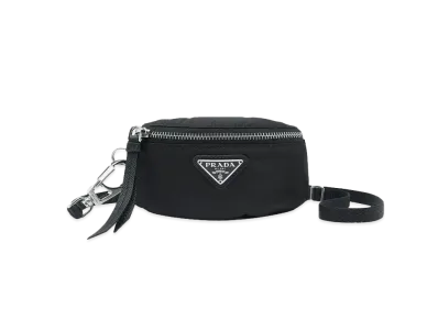 PRADA Nylon Strap Mini Pouch "Black"