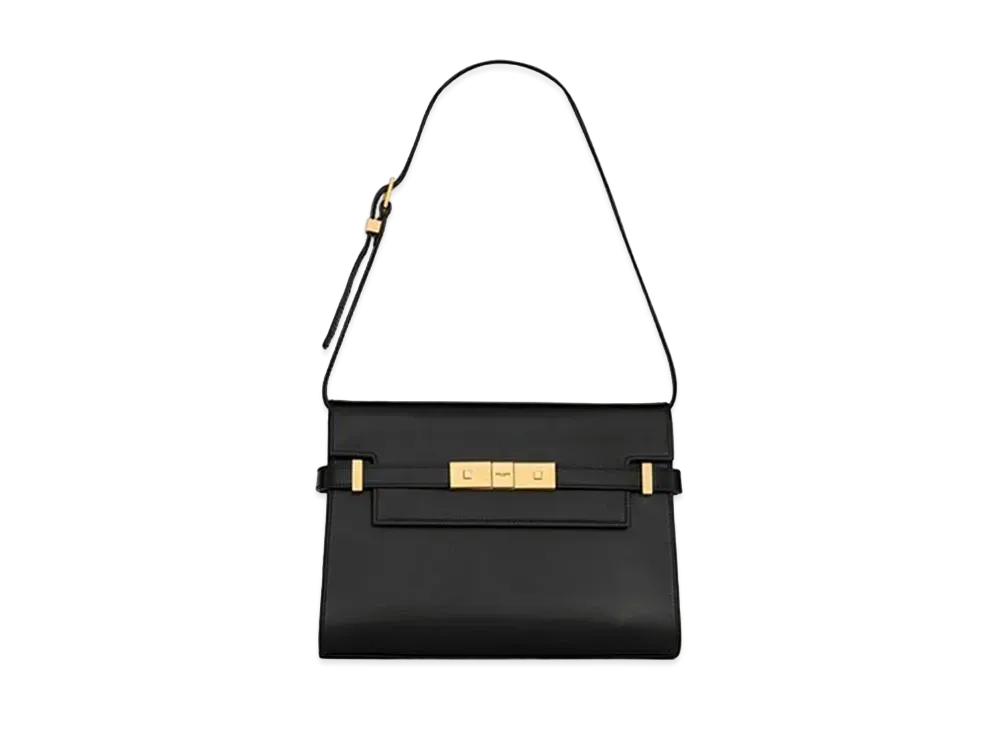 Saint Laurent Manhattan Small Shoulder Bag In Box Saint Laurent Leather "Black"