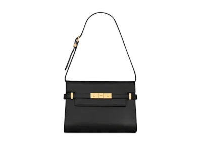 Saint Laurent Manhattan Small Shoulder Bag In Box Saint Laurent Leather "Black"