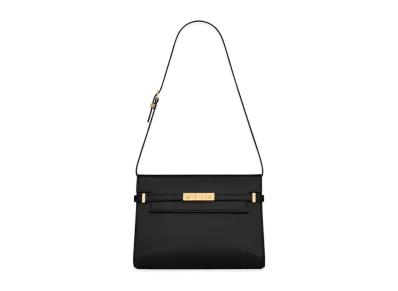 Saint Laurent Manhattan Shoulder Bag In Box Saint Laurent Leather "Black"