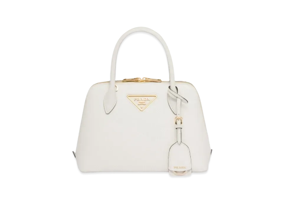 PRADA Promenade Saffiano Leather Bag "White"