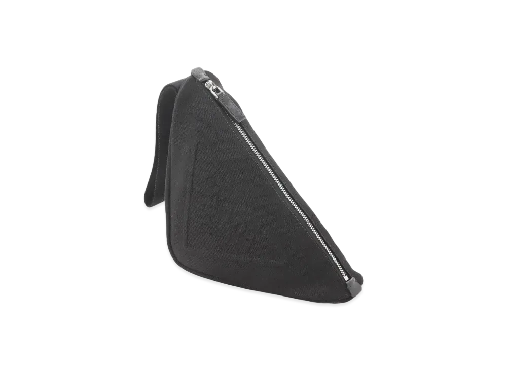 PRADA Canvas Triangle Pouch "Black"