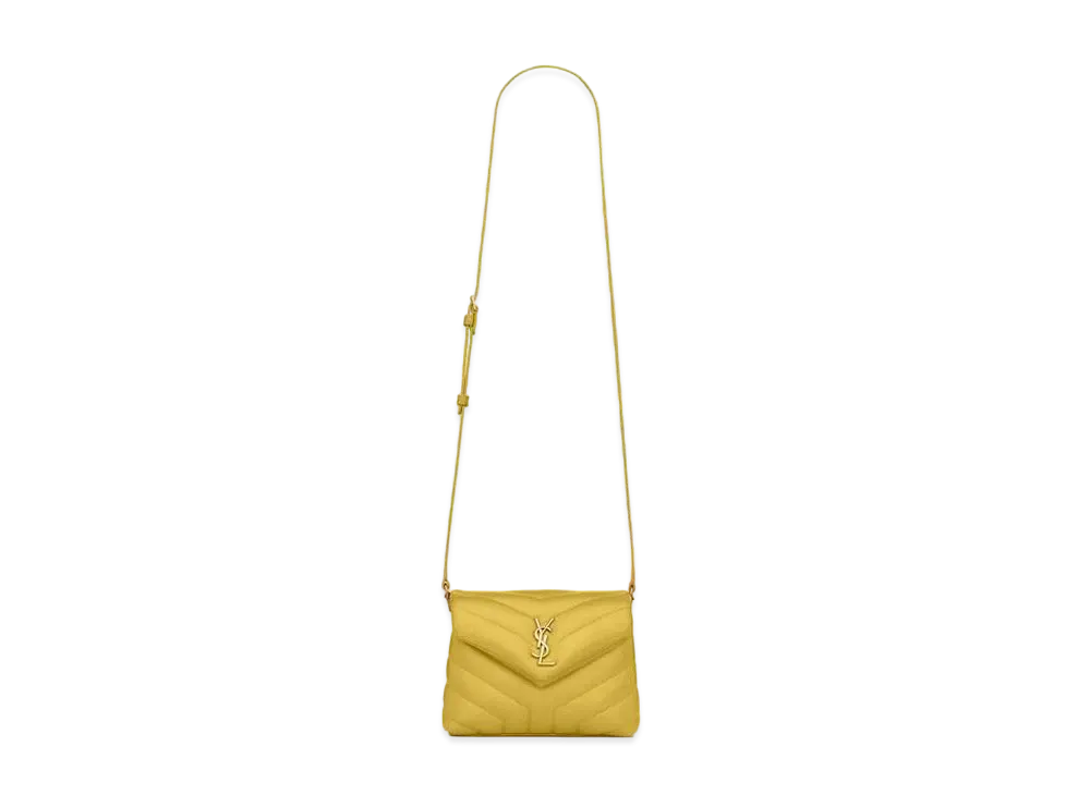 Saint Laurent Loulou Toy Bag In Matelasse Y Leather "Sunflower"