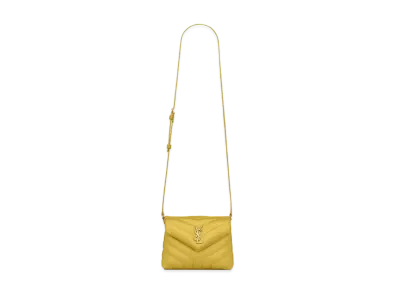 Saint Laurent Loulou Toy Bag In Matelasse Y Leather "Sunflower"